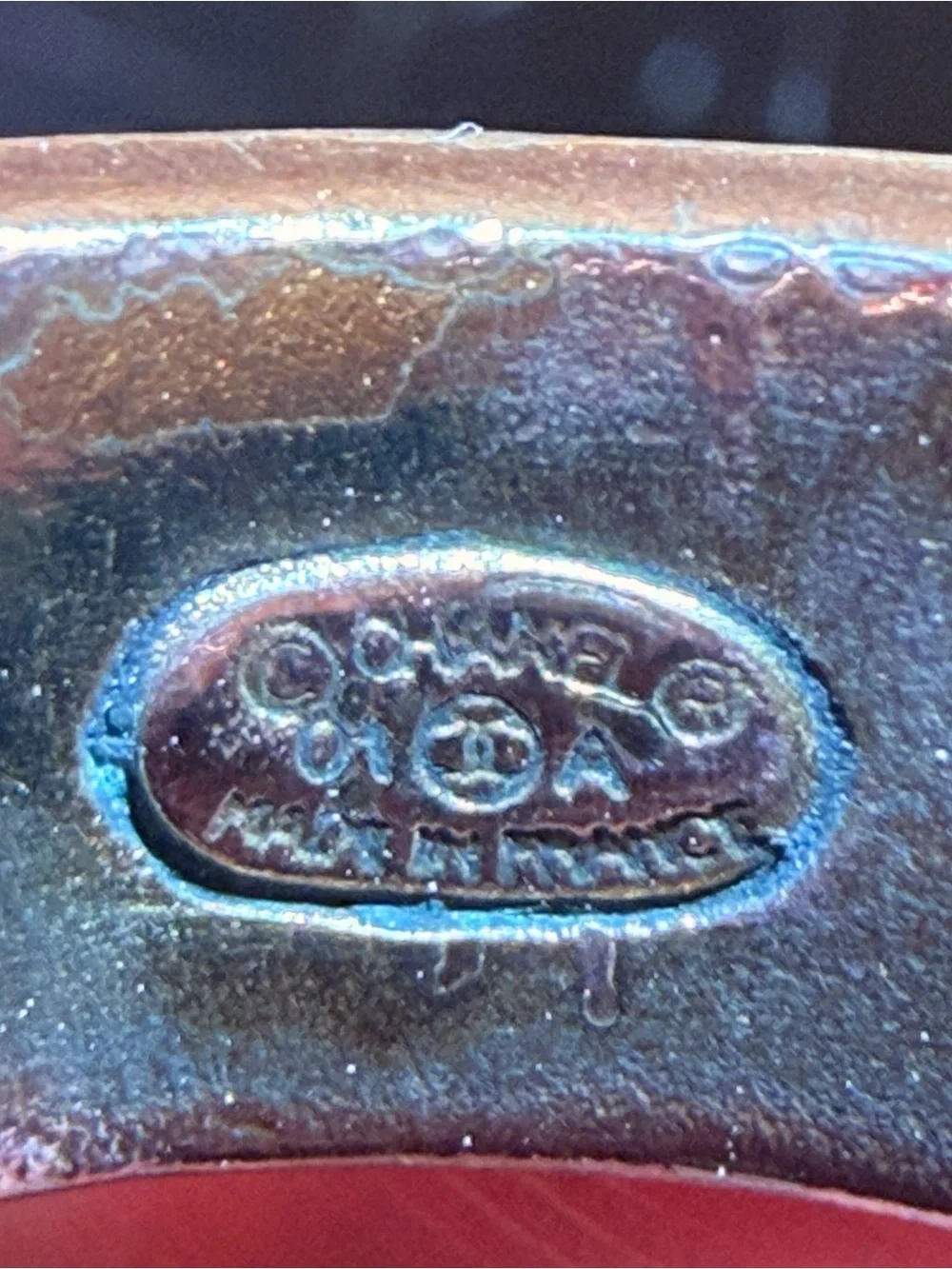 AUTHENTICATED CHANEL Vintage Coco Ring